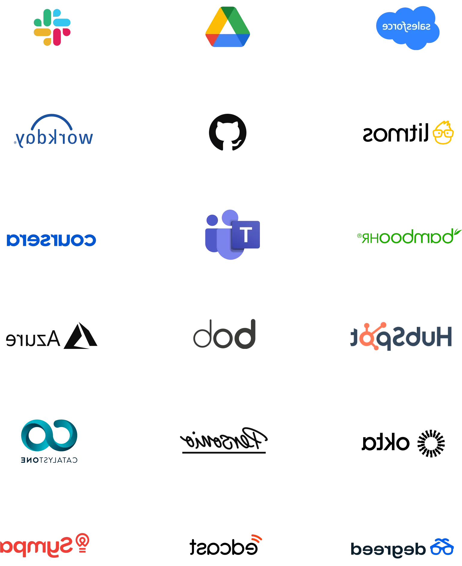 Collection of icons showing Sana's integrations.